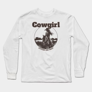 Cowgirl, Attitude and Heart Long Sleeve T-Shirt